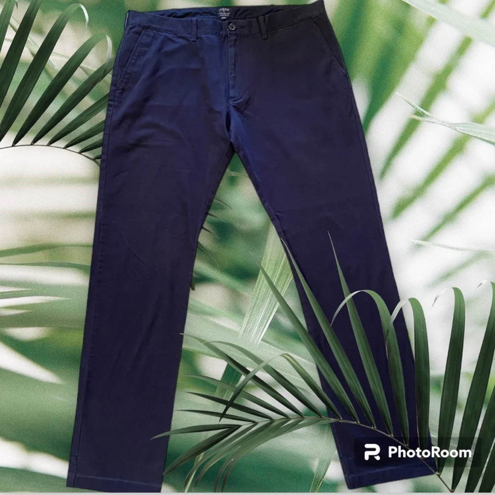 J CREW Men’s “The Driggs” Blue Casual Chino Pants 100% Cotton 36/32